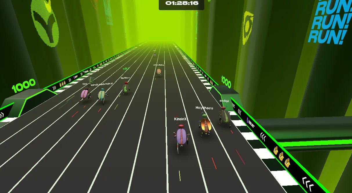 A live race